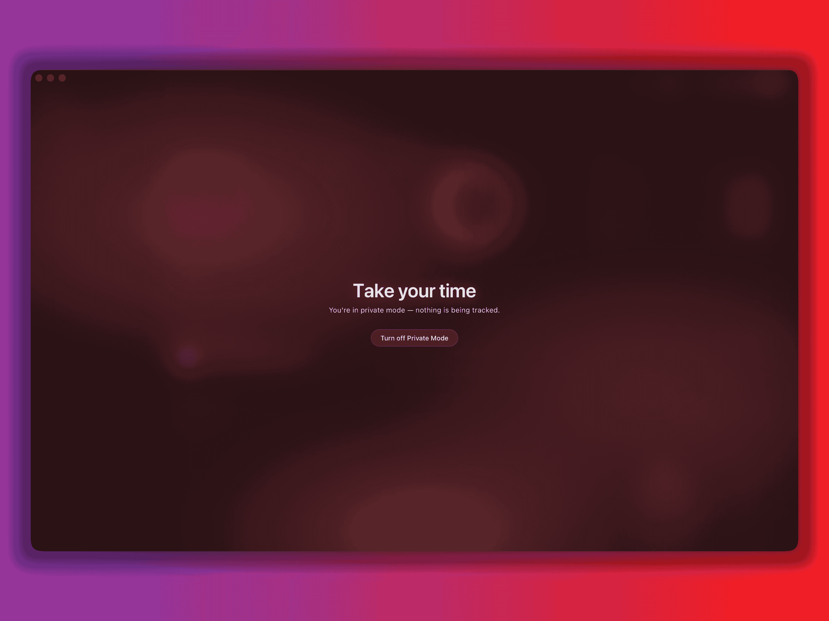 Private Mode toggle preview